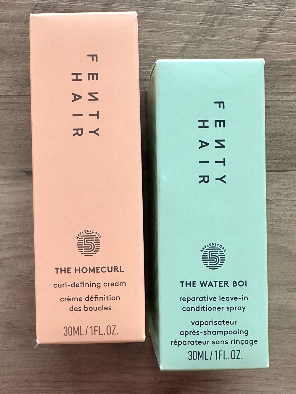 FENTY Hair Set - Homecurl Curl Cream & Water Boi Leave-In Conditioner